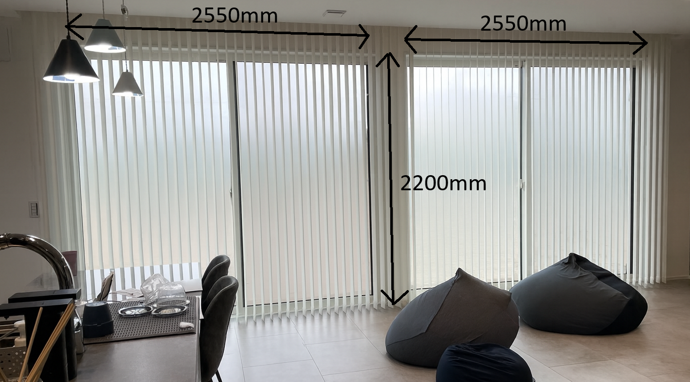 リビング窓のサイズ