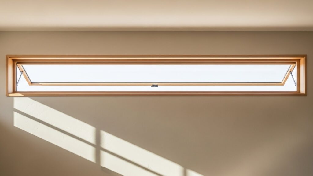 横すべり出し窓の一例