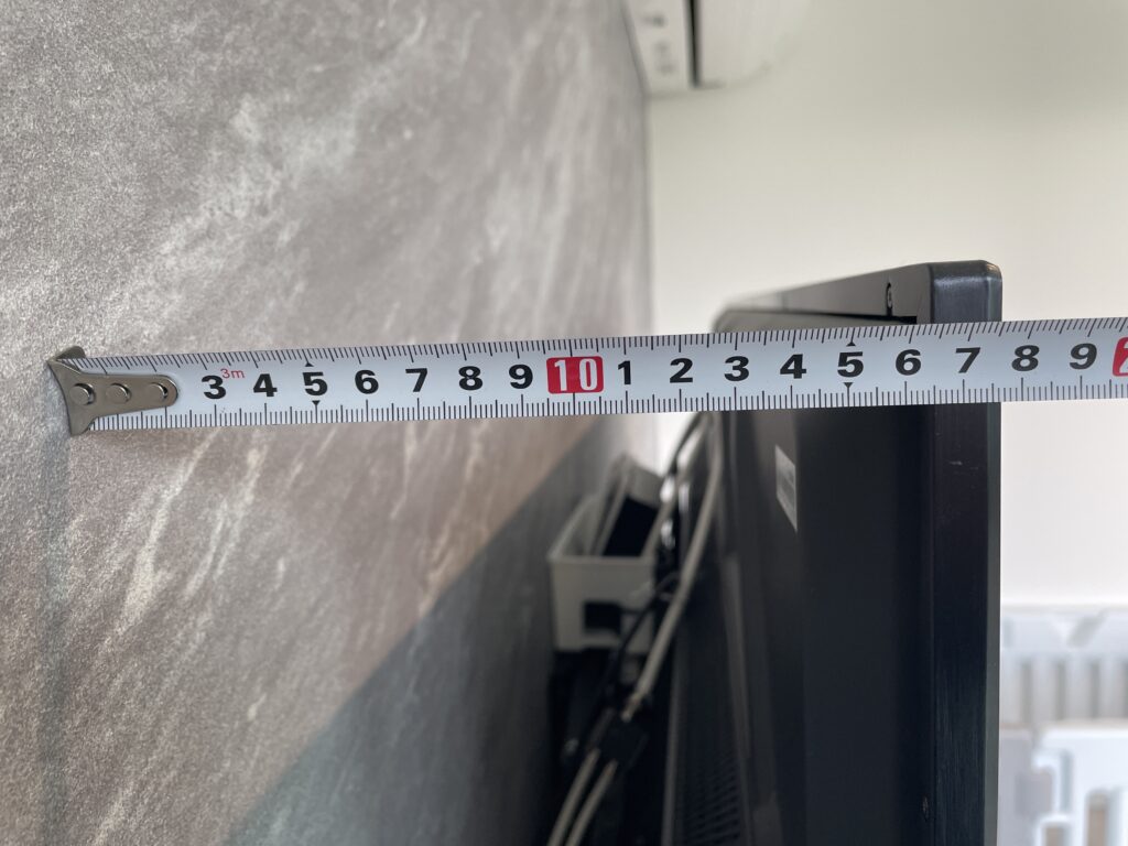 テレビ奥行の一例